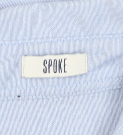 Spoke Men's Blue Slim Fit Long Sleeve Shirt M