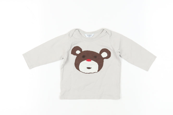 Baby Boden Unisex Grey Animal Print Long Sleeve T-Shirt