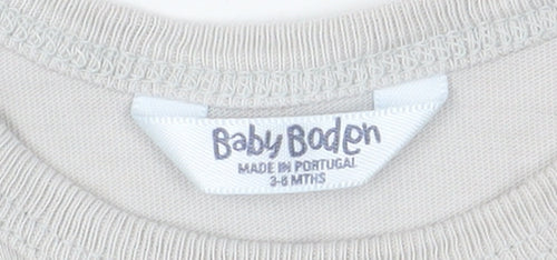 Baby Boden Unisex Grey Animal Print Long Sleeve T-Shirt