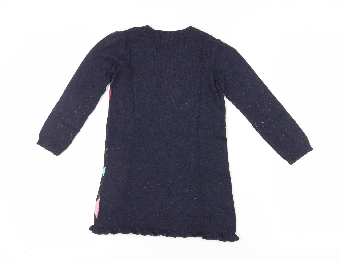Gap Girls Multicoloured Argyle Knit Dress 4 Years