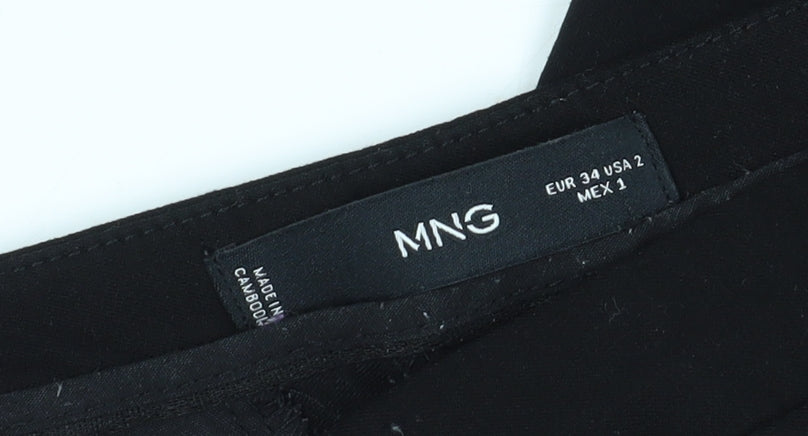 MNG Women's Black Straight Trousers Size 6