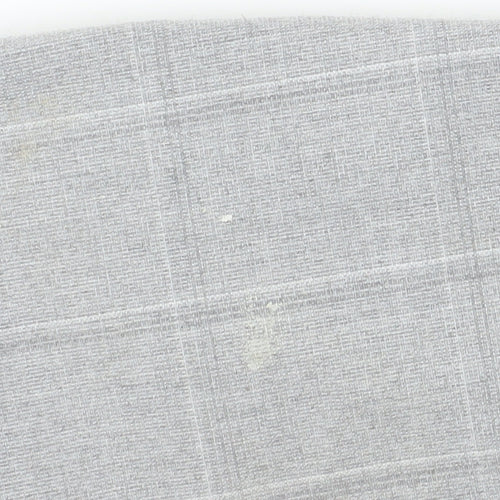 Zara Women's Grey Check Chinos - Size 8
