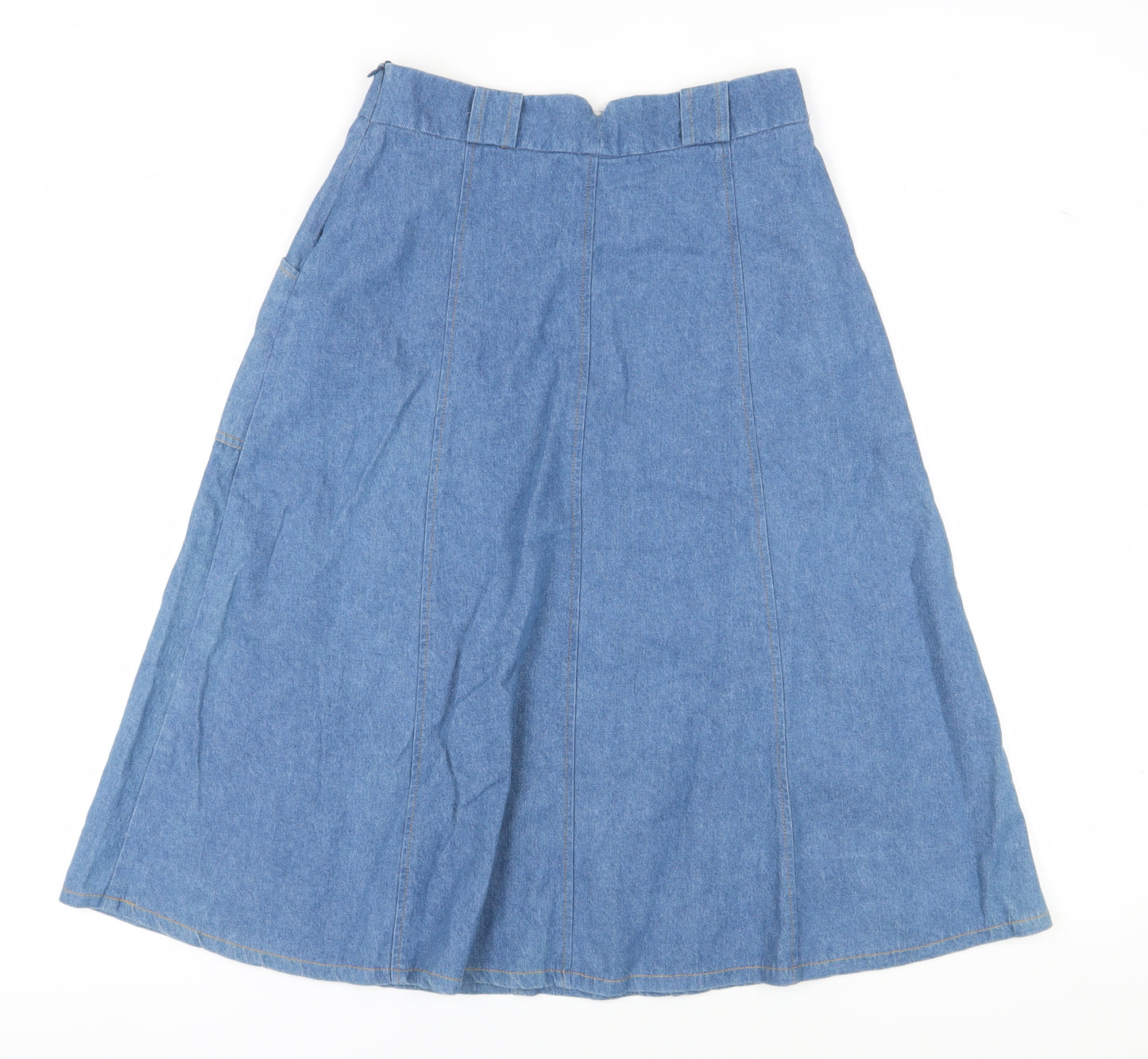 Loup Women's Blue Denim A-Line Skirt S Knee Length