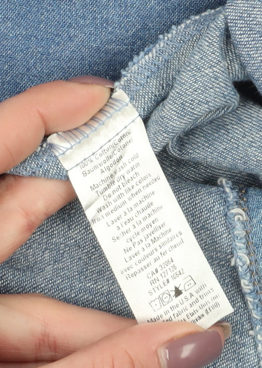 Loup Women's Blue Denim A-Line Skirt S Knee Length