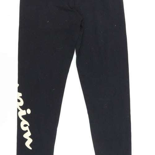 Champion Women's Black Leggings M - Elastic Waist, Slim Fit