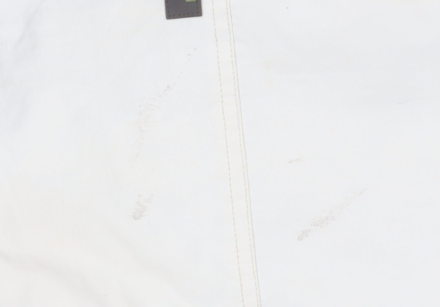 E408 Boys White Cargo Snow Trousers M Winter Ski Activewear
