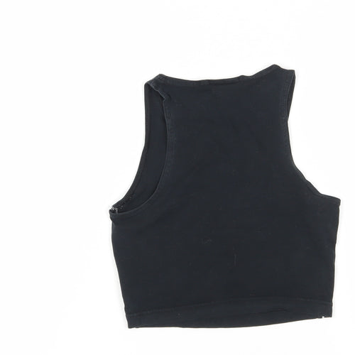 Nike Women's Black XS Crop Tank Top Gym