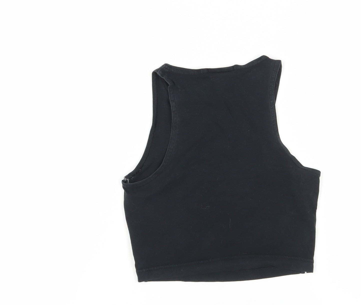 Nike Women's Black XS Crop Tank Top Gym