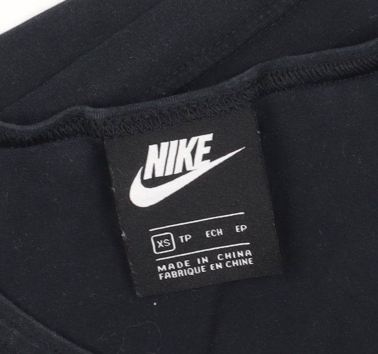 Nike Women's Black XS Crop Tank Top Gym