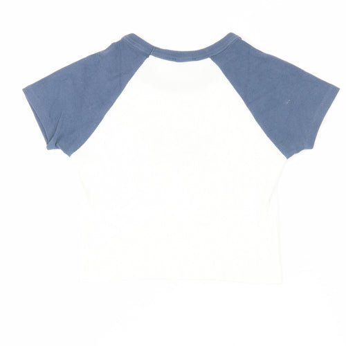 Pacific Republic Teens Blue White Ringer T-Shirt
