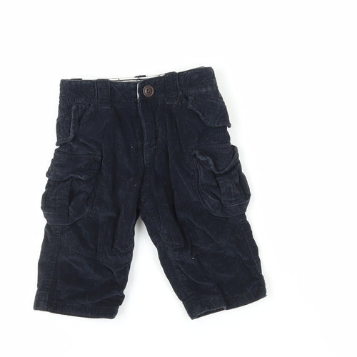 Gap Boys Black Cargo Shorts 6-12 Months, Corduroy, Pockets