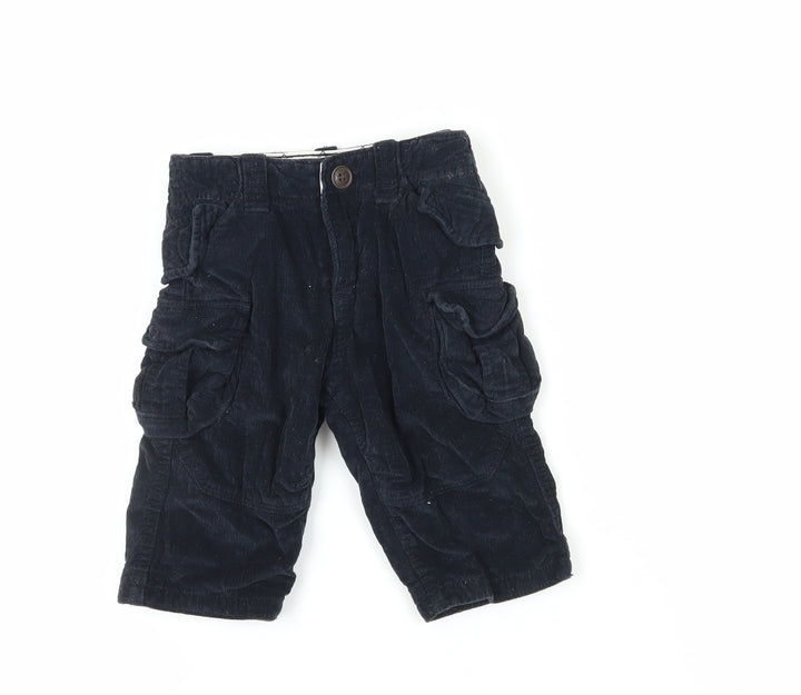 Gap Boys Black Cargo Shorts 6-12 Months, Corduroy, Pockets