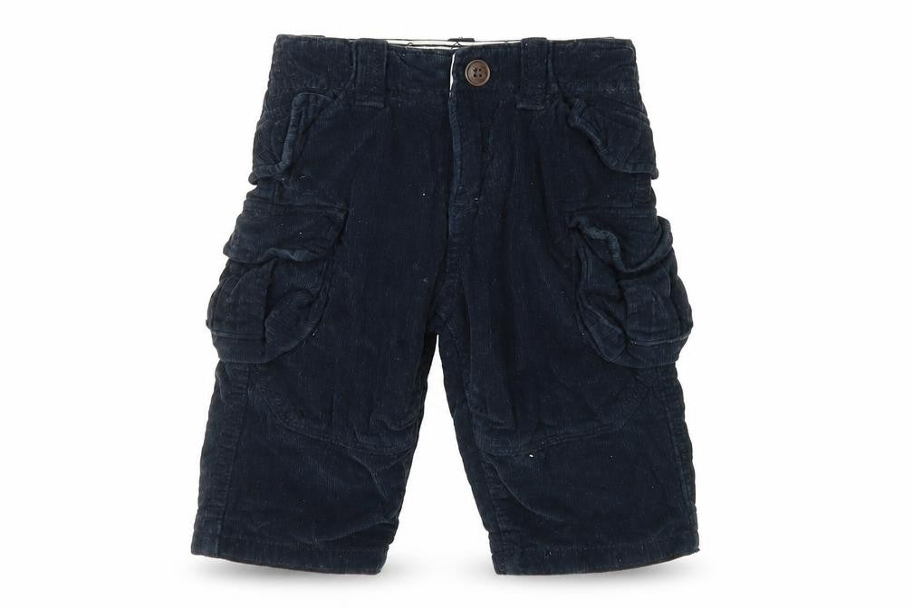 Gap Boys Black Cargo Shorts 6-12 Months, Corduroy, Pockets