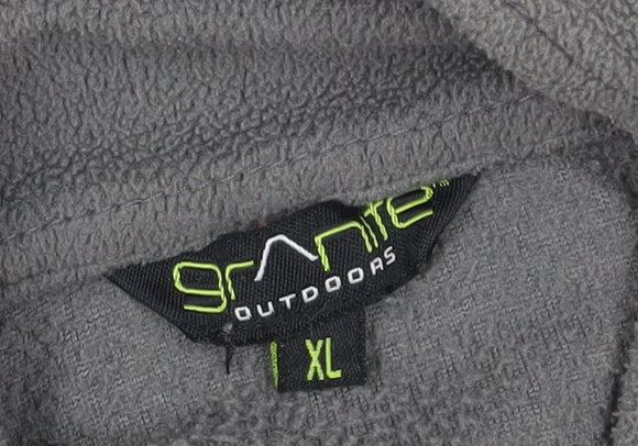 Granite Men's Grey XL Fleece Jacket, Casual, Warm