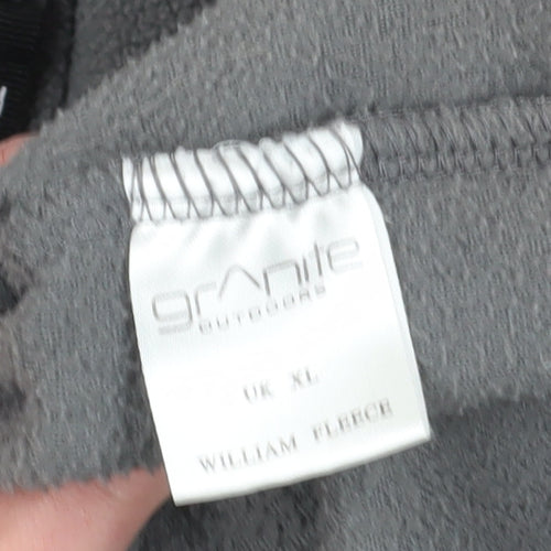 Granite Men's Grey XL Fleece Jacket, Casual, Warm