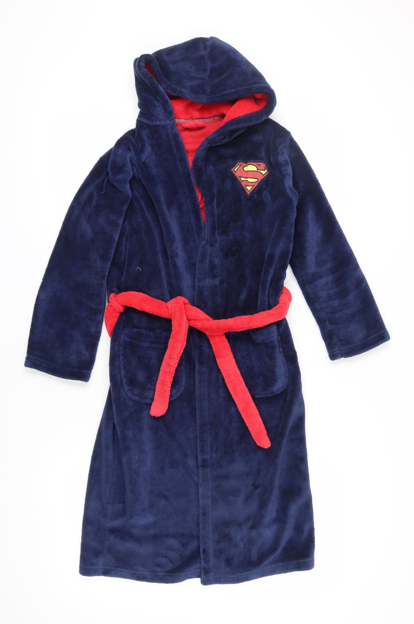 Marks and Spencer Boys Blue Superman Hooded Robe 11-12 Years