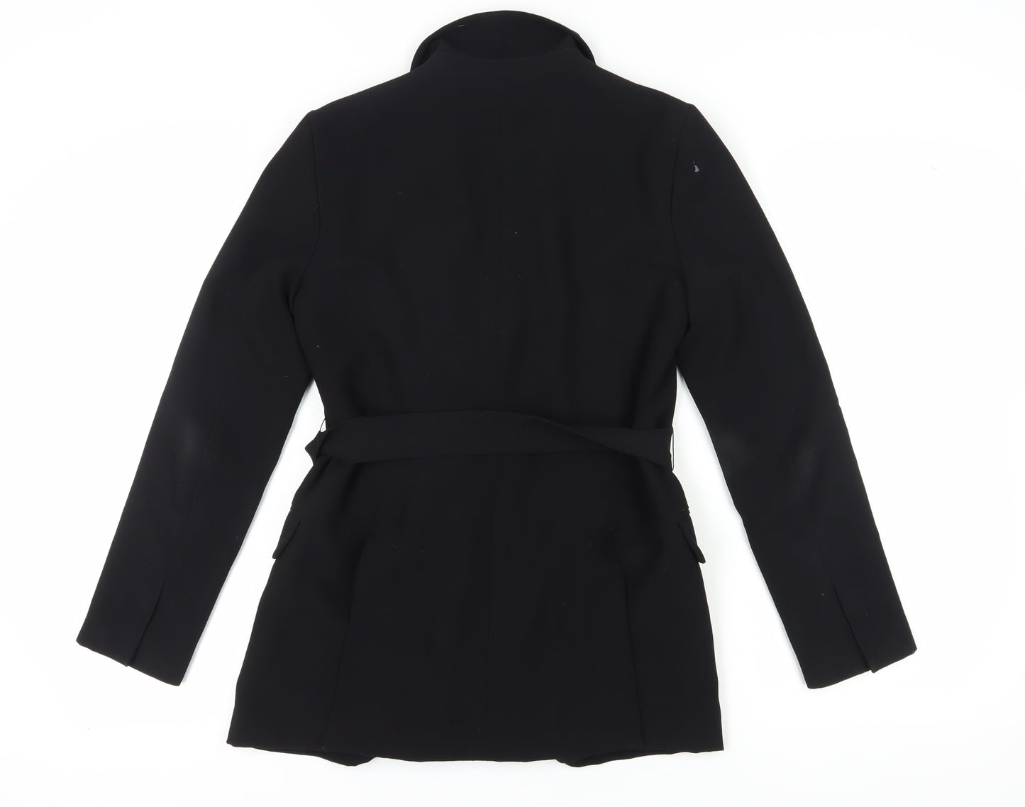 Zara Women's Black Blazer - S, Belted, Workwear
