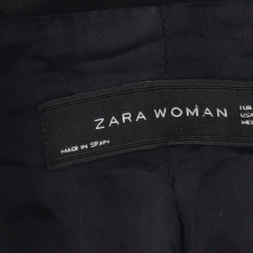 Zara Women's Black Blazer - S, Belted, Workwear