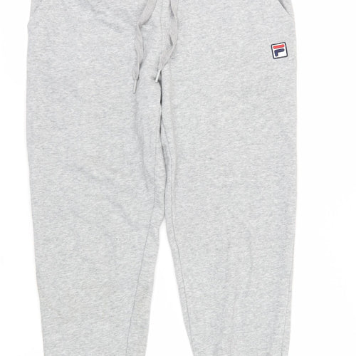 Fila Women's Grey Jogger Trousers, Size M, Activewear