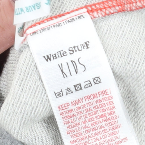 White Stuff Grey Girls' Hoodie, 3-4 Years, Full Zip, Nature Print