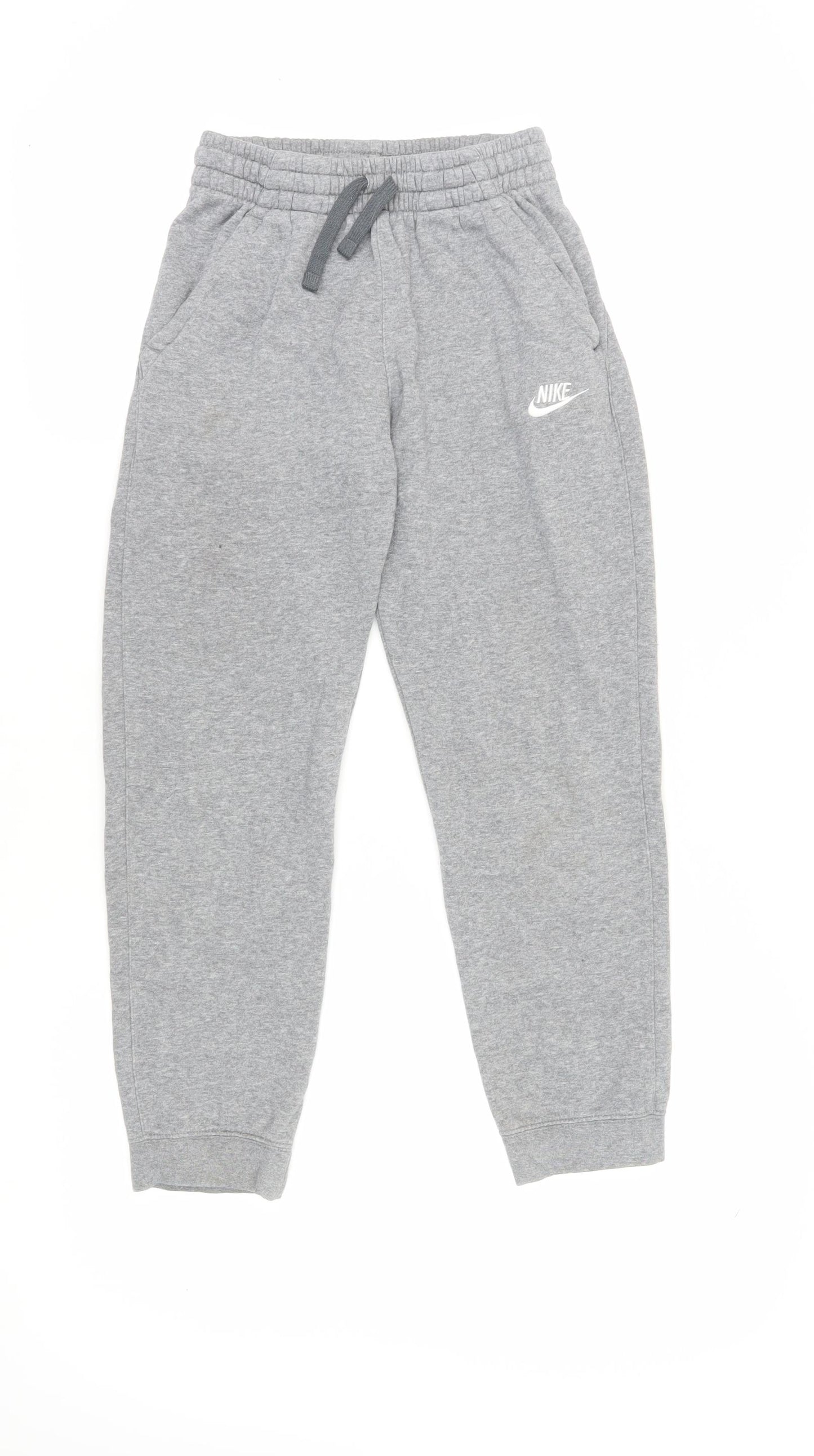 Nike Boys Grey Jogger Trousers 12 Years with Pockets