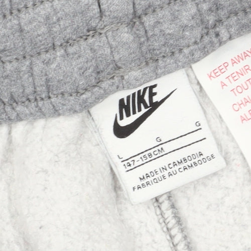 Nike Boys Grey Jogger Trousers 12 Years with Pockets