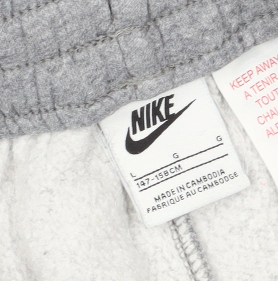 Nike Boys Grey Jogger Trousers 12 Years with Pockets