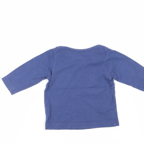 Baby Boden Unisex Blue T-Shirt, 3-6 Months, Graphic Car Print