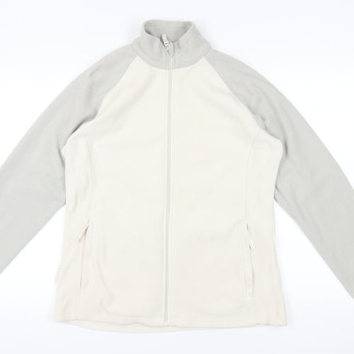 Mountain Warehouse Women's Grey Beige Fleece Jacket Size 16