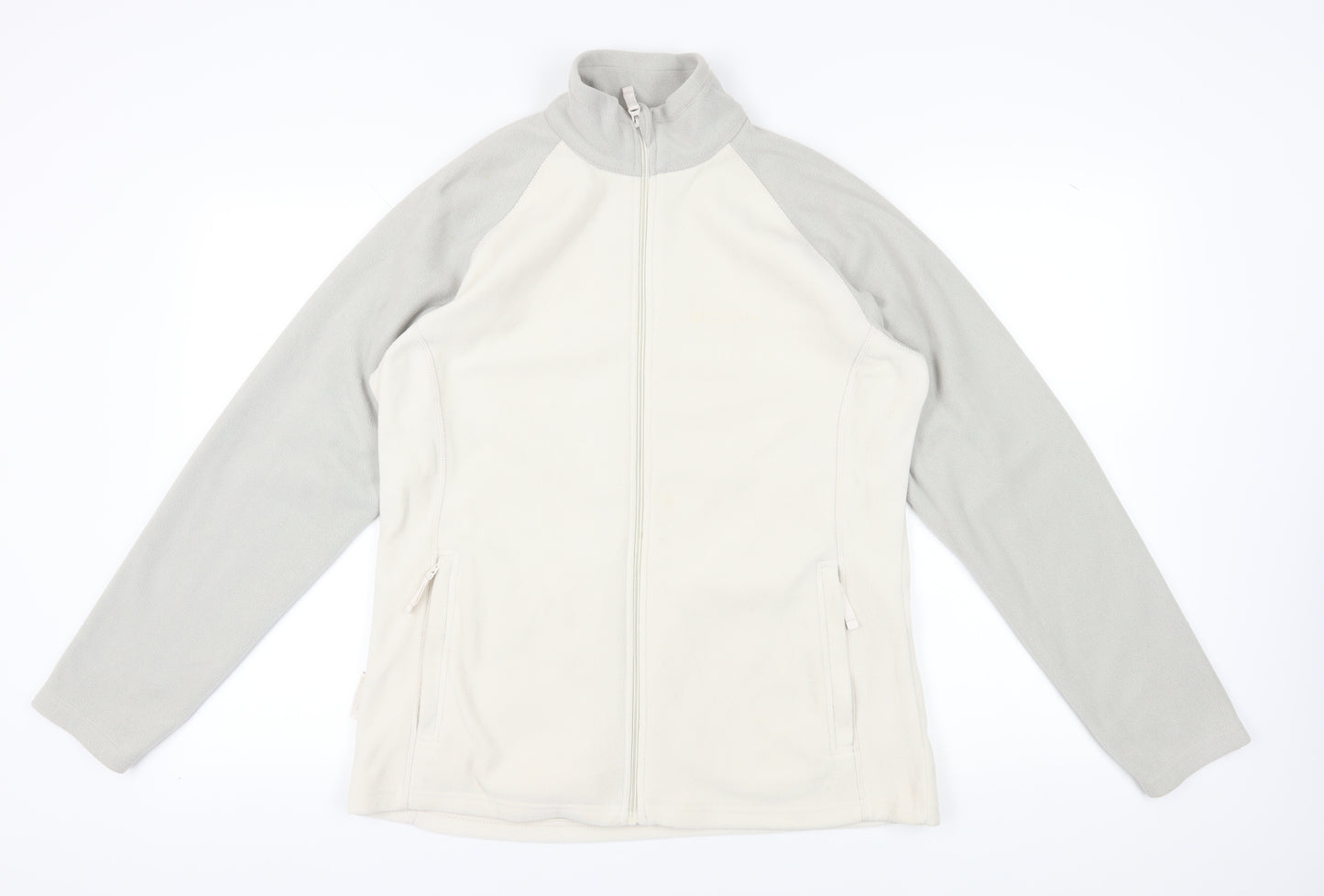 Mountain Warehouse Women's Grey Beige Fleece Jacket Size 16