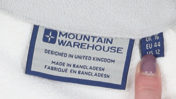 Mountain Warehouse Women's Grey Beige Fleece Jacket Size 16