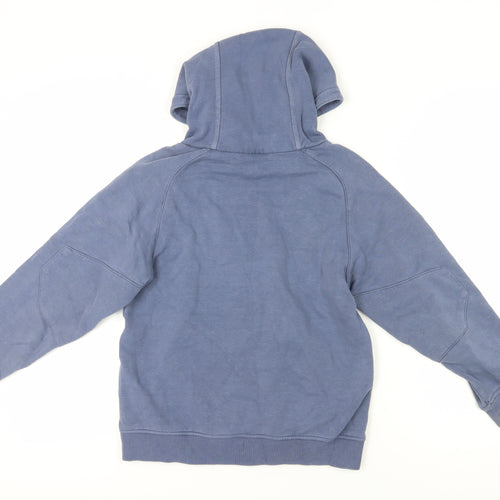 Nike Boys Blue Pullover Hoodie Mid Size Graphic Print
