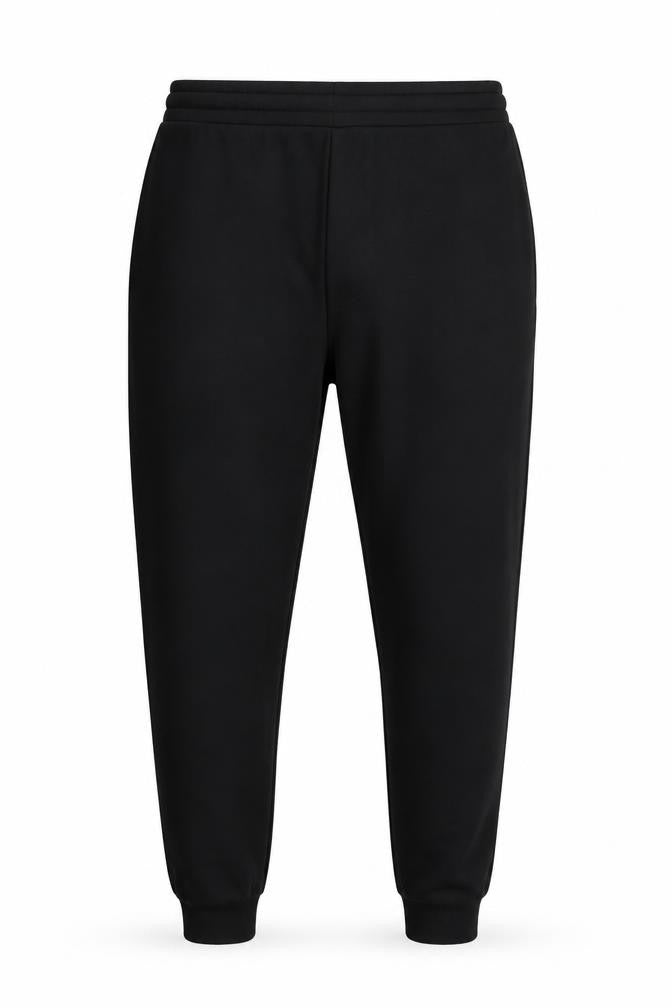 Front view of Myprotein Men's Black Jogger Trousers, size L