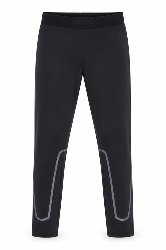 Front view of Decathlon Black girls’ ankle leggings 12 years