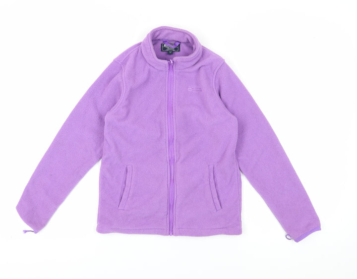 Mountain Warehouse Girls Purple Fleece Jacket 11-12 Years