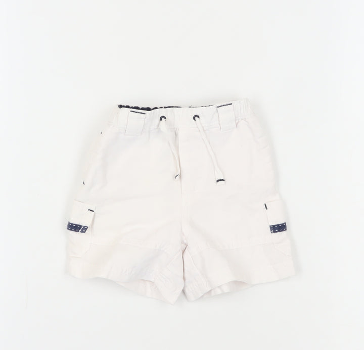 babyGap Unisex Baby White Cargo Shorts 6-12 Months