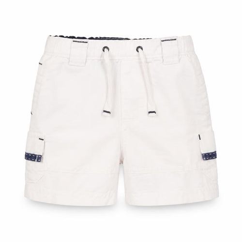 babyGap Unisex Baby White Cargo Shorts 6-12 Months
