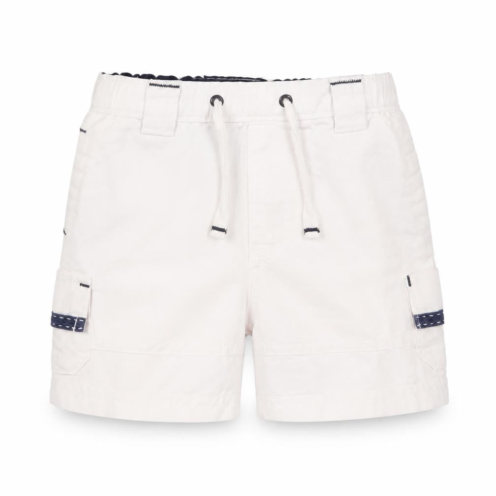 babyGap Unisex Baby White Cargo Shorts 6-12 Months