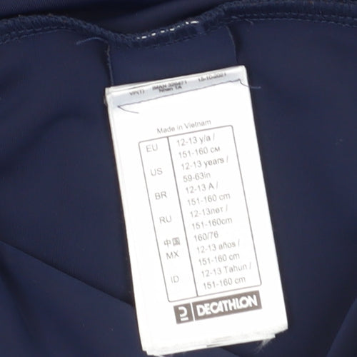 Decathlon Unisex Kids Blue UV Protection T-Shirt 12-13 Years