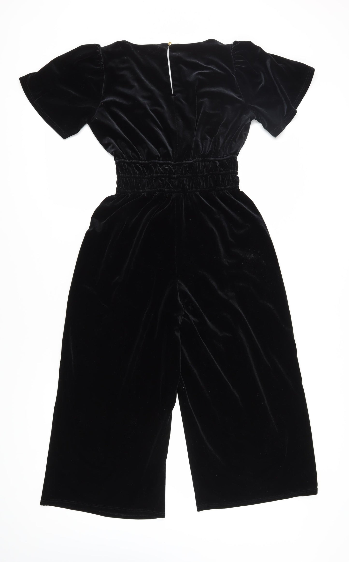 Editor's Cut Women's Black Velvet Jumpsuit Size 10