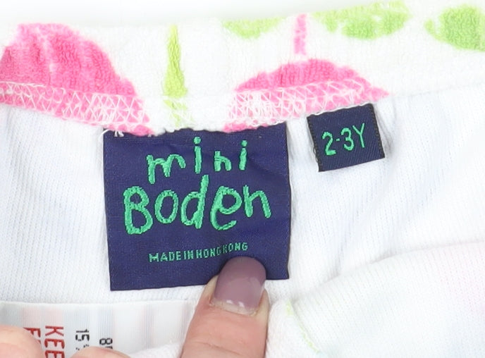 Mini Boden Girls Multicoloured Terry Shorts, 2-3 Years