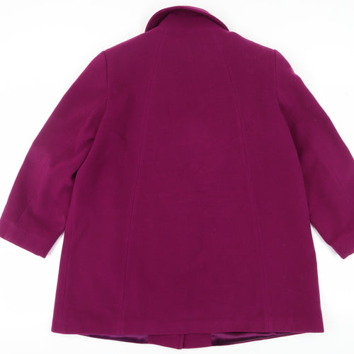 Eastex Women's Purple Wool Blend Overcoat Size 16