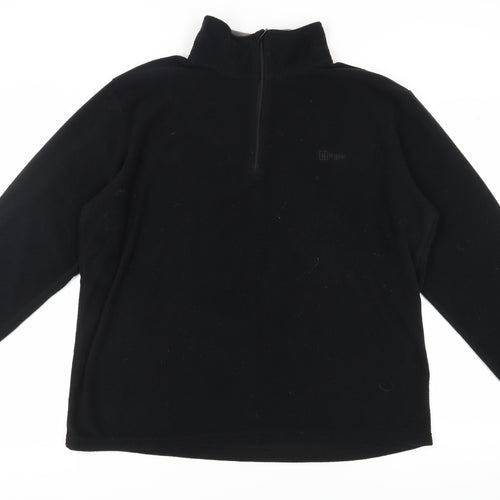 Hi Gear Men's Black 2XL Fleece Pullover Sweatshirt