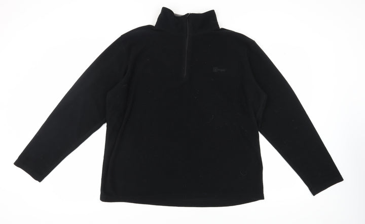 Hi Gear Men's Black 2XL Fleece Pullover Sweatshirt