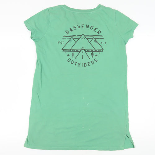 Passenger Women's Green T-Shirt Medium Casual Summer