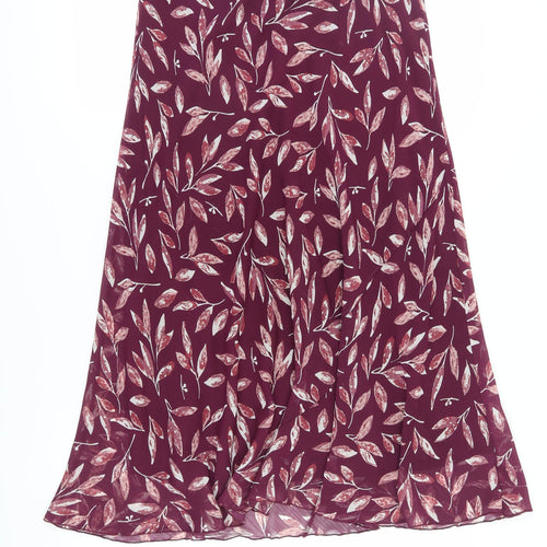 Isle Women's Multicoloured Floral A-Line Midi Skirt Size 12