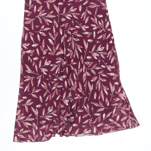 Isle Women's Multicoloured Floral A-Line Midi Skirt Size 12