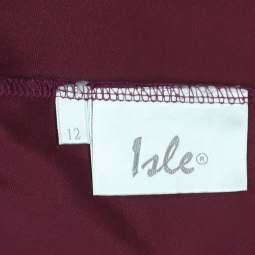 Isle Women's Multicoloured Floral A-Line Midi Skirt Size 12