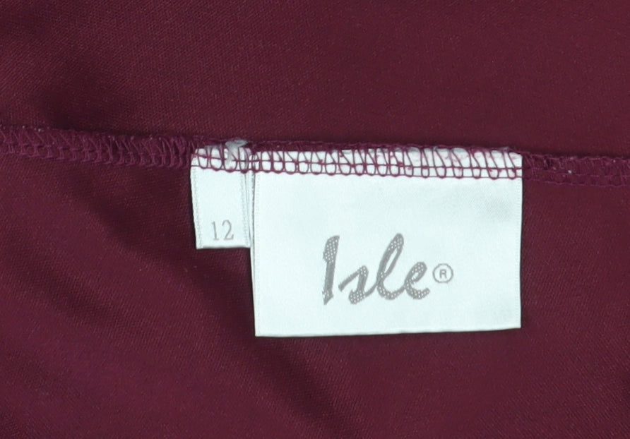 Isle Women's Multicoloured Floral A-Line Midi Skirt Size 12