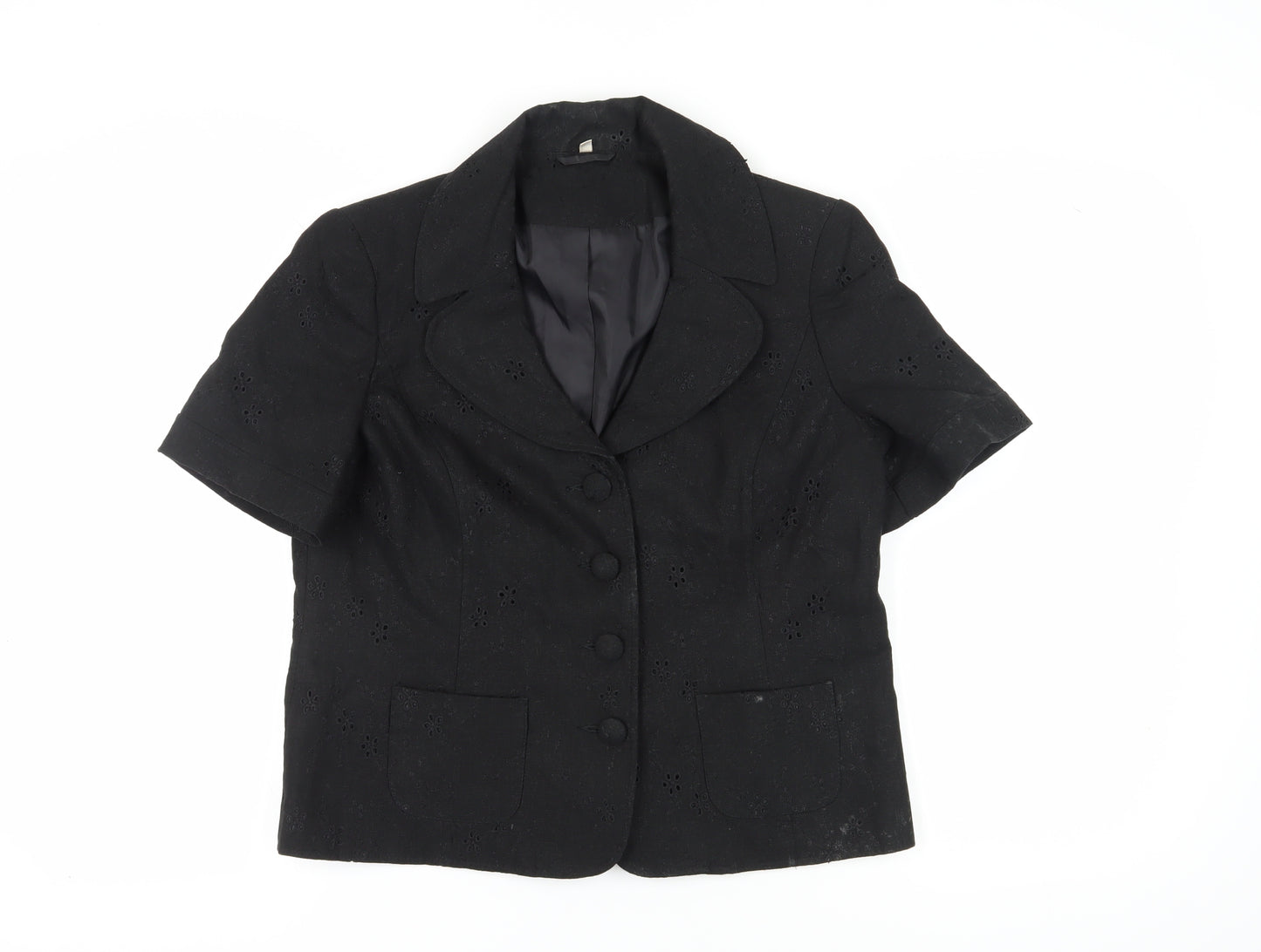 Style by EWM Women's Black Blazer Size 16 Short
